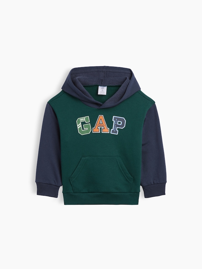 babyGap リラックスフィット カラーブロック GAPロゴパーカー-0