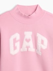 オーバーサイズ モックネック GAPロゴ スウェットシャツ (キッズ)-1