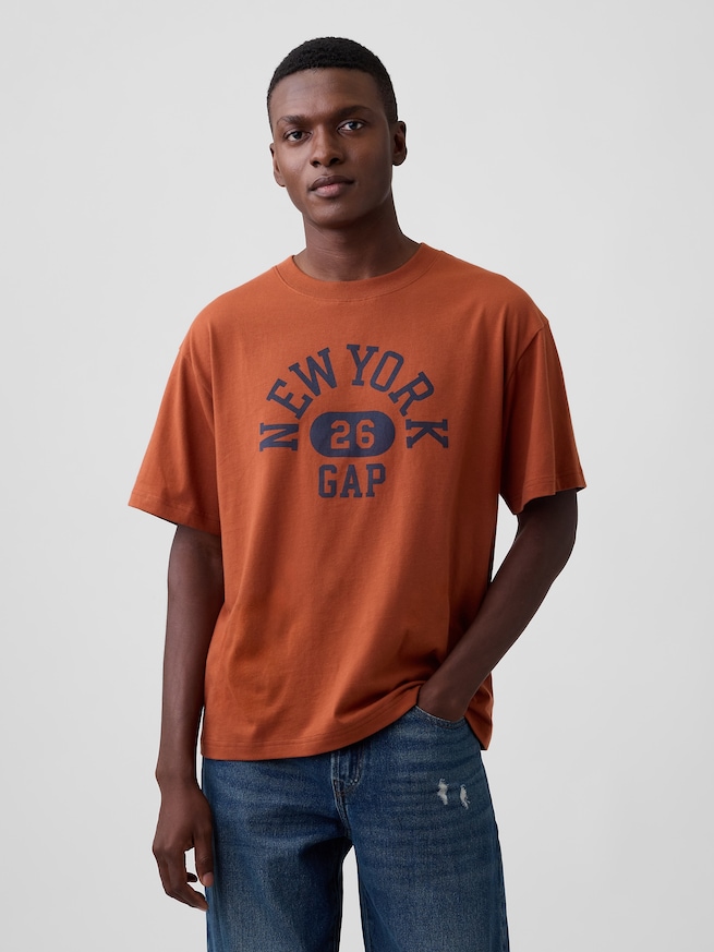 エブリディ ソフト オーバーサイズ グラフィックTシャツ-0