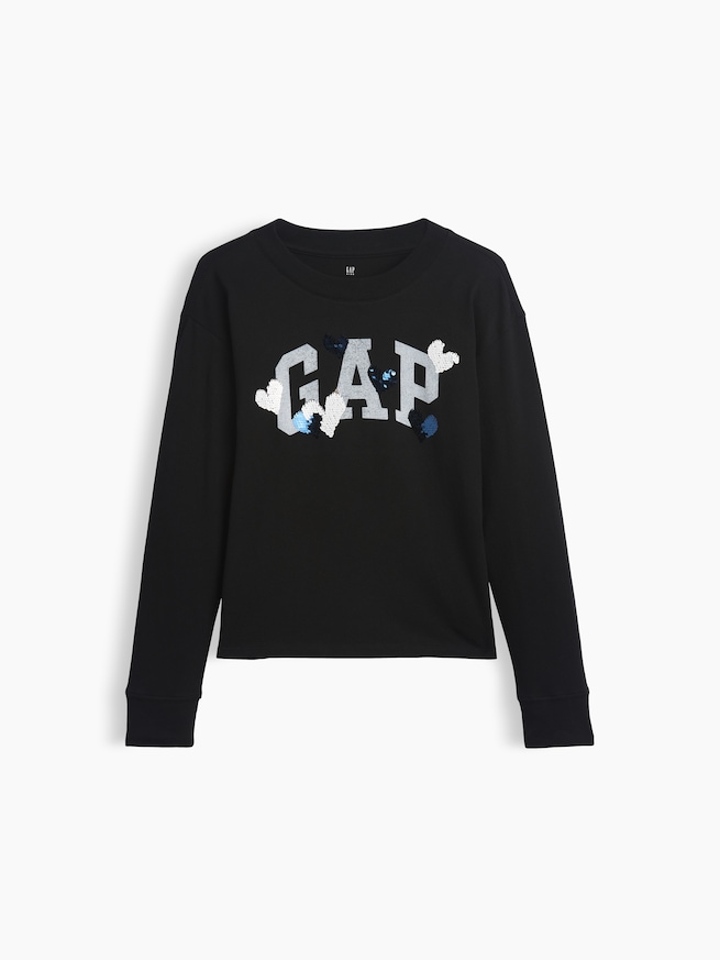 オーバーサイズ フリッピースパンコール グラフィックTシャツ (キッズ)-1