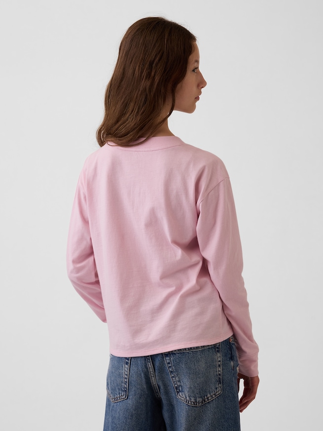 オーバーサイズ フリッピースパンコール グラフィックTシャツ (キッズ)-2