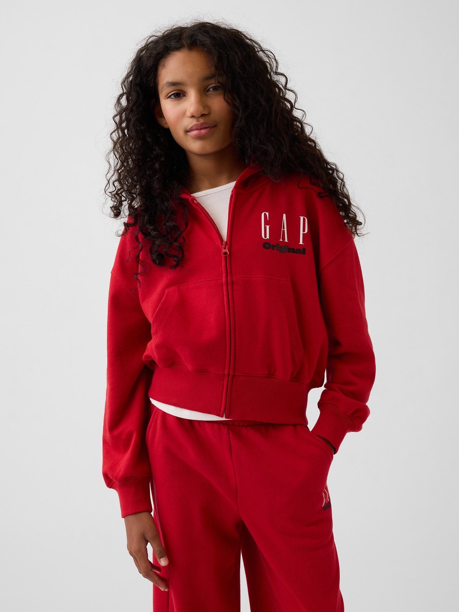 GAP レッド パーカー & パンツ セット Gap公式オンラインストア | ヴィンテージソフト フレンチテリー