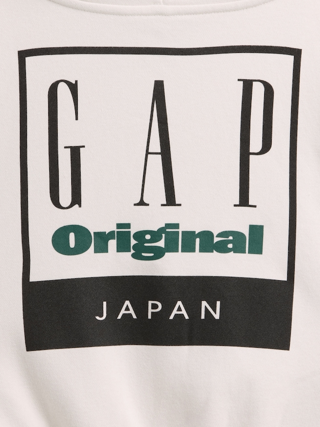 ヴィンテージソフト フレンチテリー オーバーサイズ GAPロゴジップアップパーカー (キッズ)-4