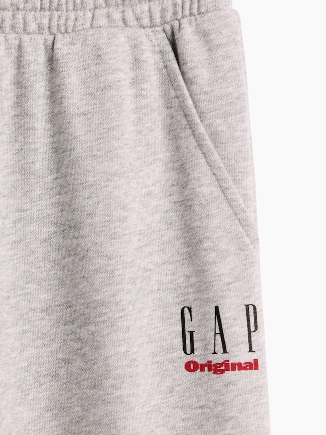 ヴィンテージソフト フレンチテリー GAPロゴ ワイド スウェットパンツ (キッズ)-4
