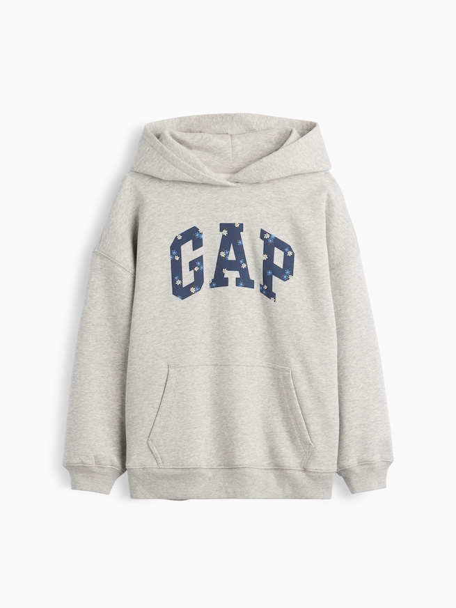 ヴィンテージソフト オーバーサイズ GAPロゴ パーカー (キッズ)-5