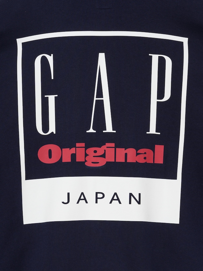 ヘビーウェイト フレンチテリー オーバーサイズ GAPロゴ ジップアップパーカー-3