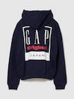 ヘビーウェイト フレンチテリー オーバーサイズ GAPロゴ ジップアップパーカー-1