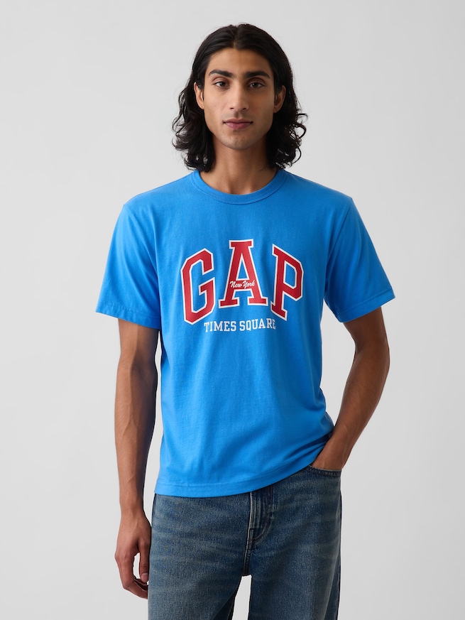 タイムズスクエア GAPNew YorkロゴTシャツ-0