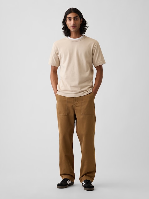 Herringbone '90s Loose Pants