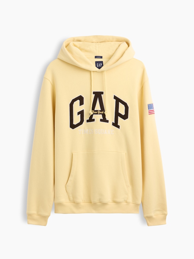ヴィンテージソフト GAP NYタイムズスクエア リラックスフィットパーカー-4