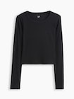 リブ クロップド GAPロゴTシャツ-4