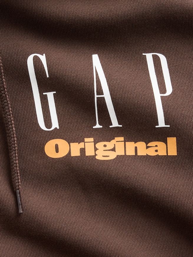 ヘビーウェイト フレンチテリー オーバーサイズ GAPロゴ ジップアップパーカー-3