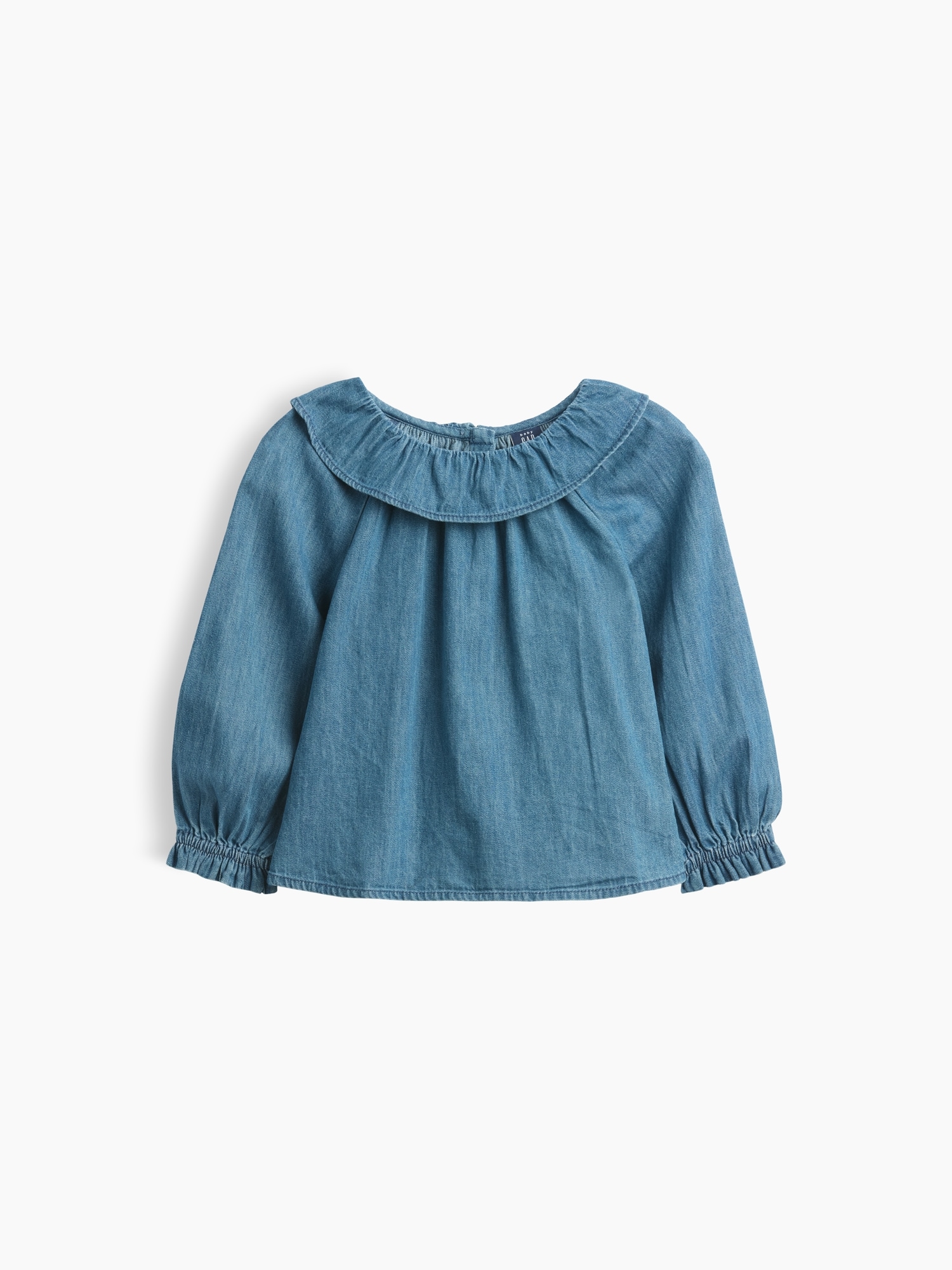 新品！45rpm デニム　フリル襟トップス Gap公式オンラインストア | Baby & Toddler Ruffle Collar Denim Top