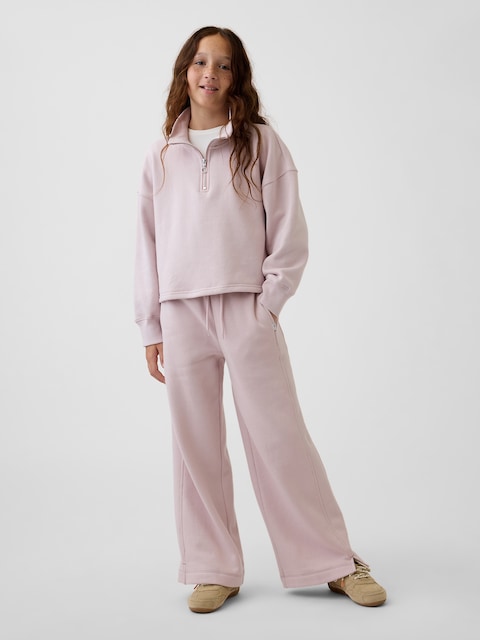 PANTALON BALLON EN COTON OUATÉ VINTAGEDOUX DE STYLE UNIVERSITAIRE POUR ENFANT