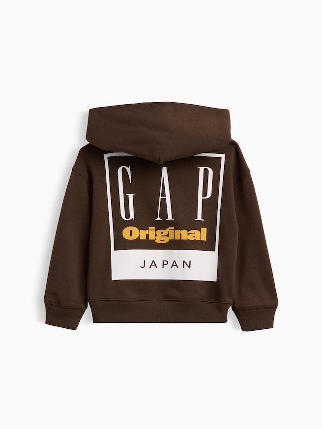 ヴィンテージソフト フレンチテリー GAPロゴ ジップアップパーカー (幼児・ベビー)-0