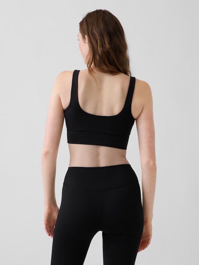 GapFit スムース スクエアネック スポーツブラ-1