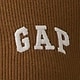 リブ GAPロゴ ヘンリーネックTシャツ