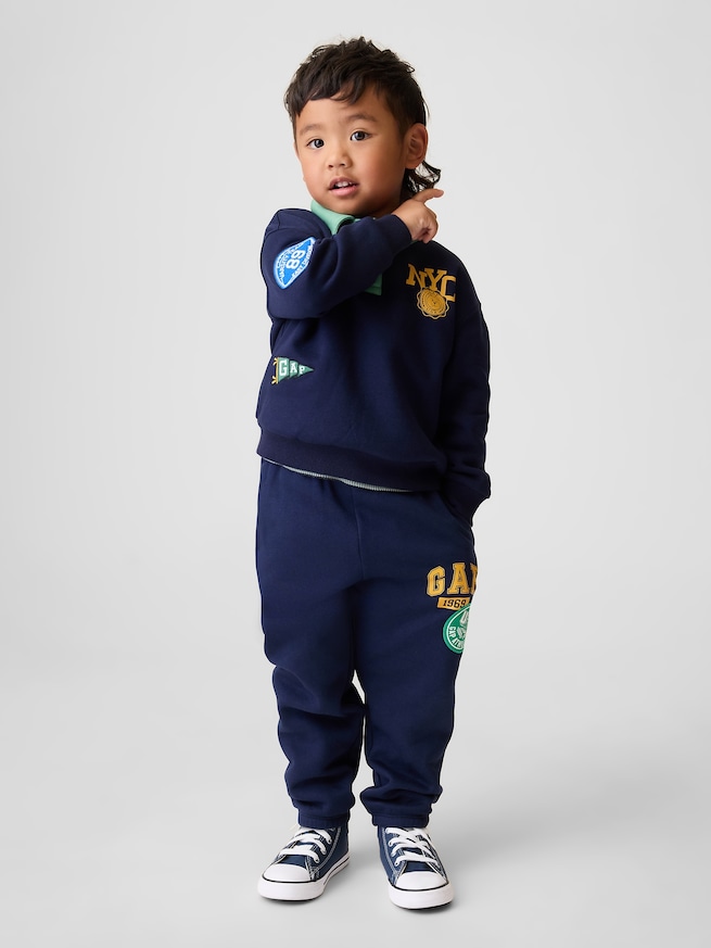 ヴィンテージソフト バーシティスタイル GAPロゴ スウェットパンツ (幼児・ベビー)-0