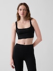 GapFit スムース スクエアネック スポーツブラ-0