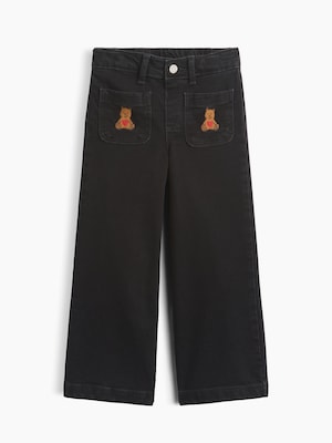 babyGap 刺しゅう ワイドデニム