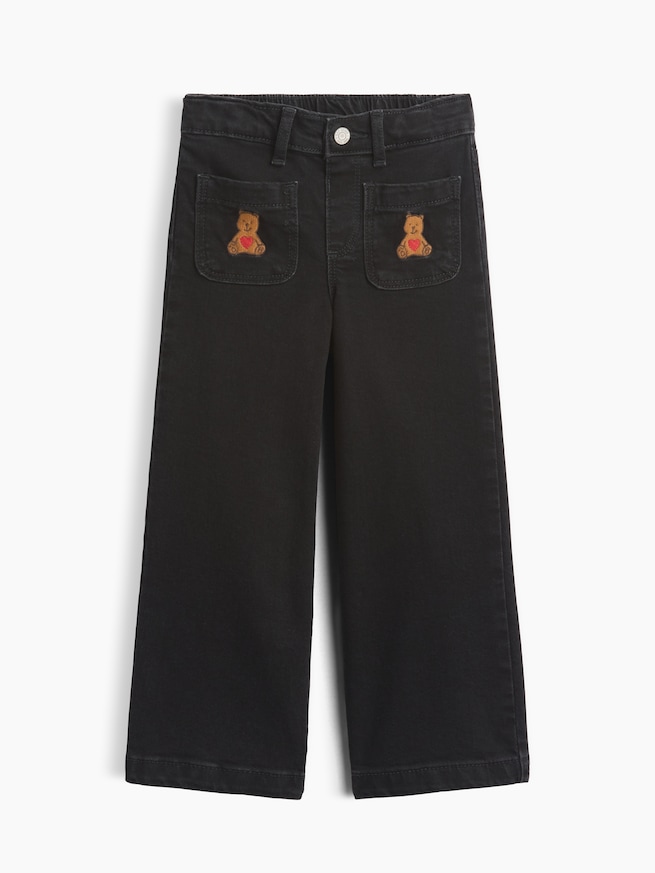 babyGap 刺しゅう ワイドデニム-0