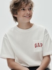 ヘビーウェイト リラックスフィット GAPロゴTシャツ (キッズ)-4
