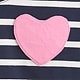 ハートポケット ストライプTシャツ (幼児・ベビー)