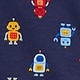 オーガニック ブラッシュドコットン ロボット パジャマセット (幼児・ベビー)