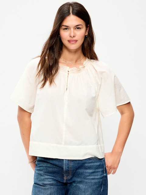 Loose Short-Sleeve Top