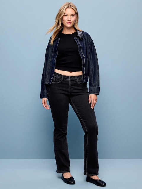 Low-Rise Boot-Cut Jeans