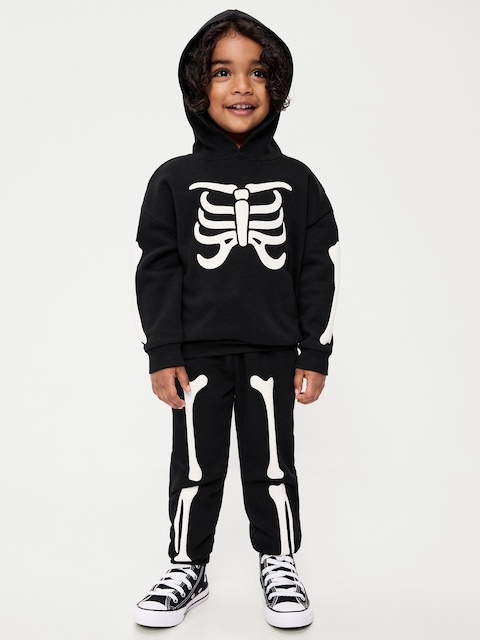 PANTALON DE JOGGING EN COTON OUATÉ À LOGO POUR TOUT-PETIT