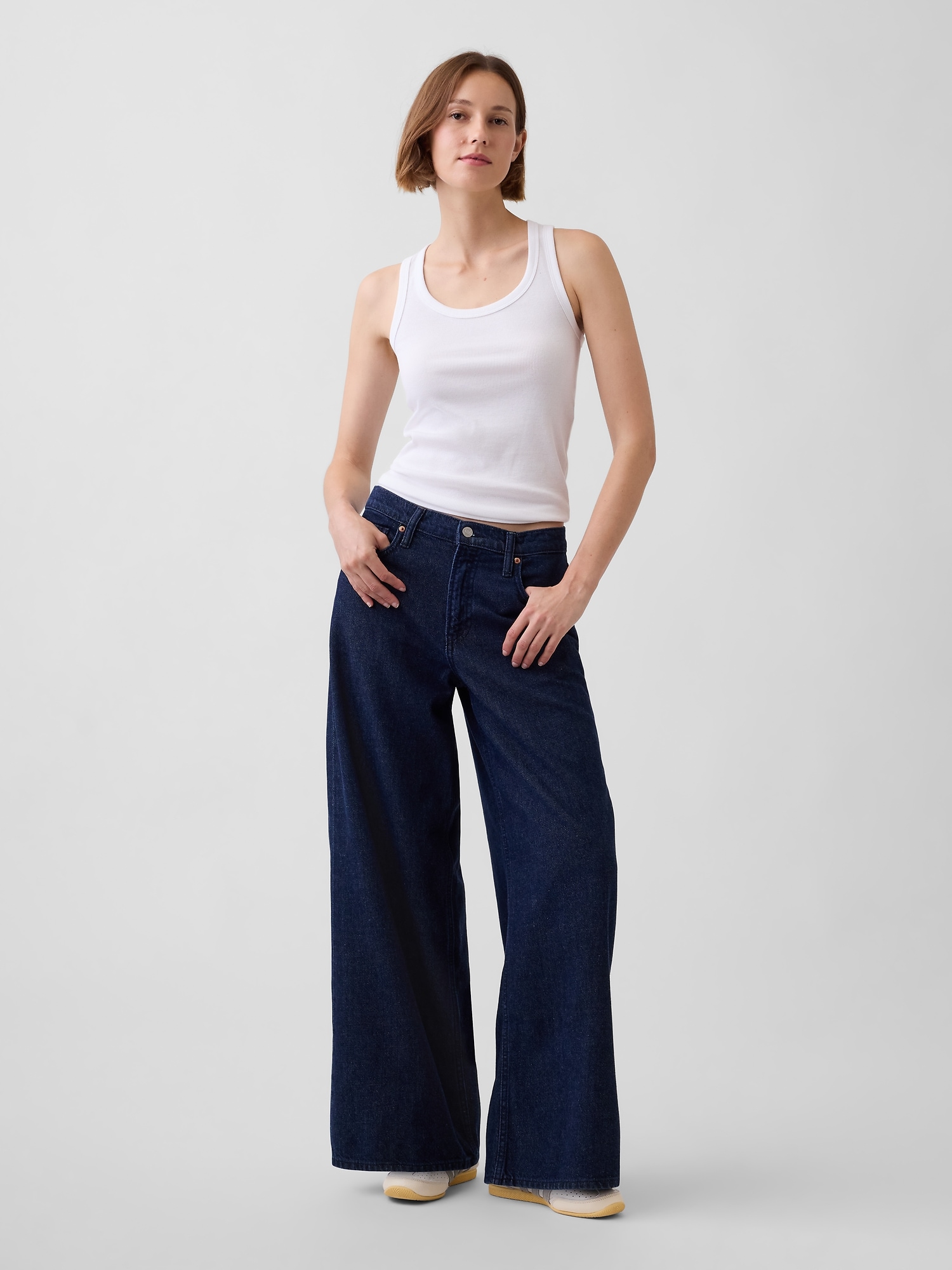 Mid Rise UltraSoft Baggy Jeans