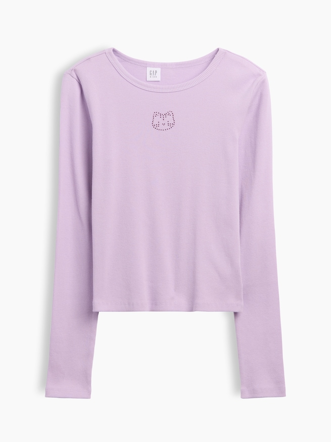 リブTシャツ (キッズ)-0
