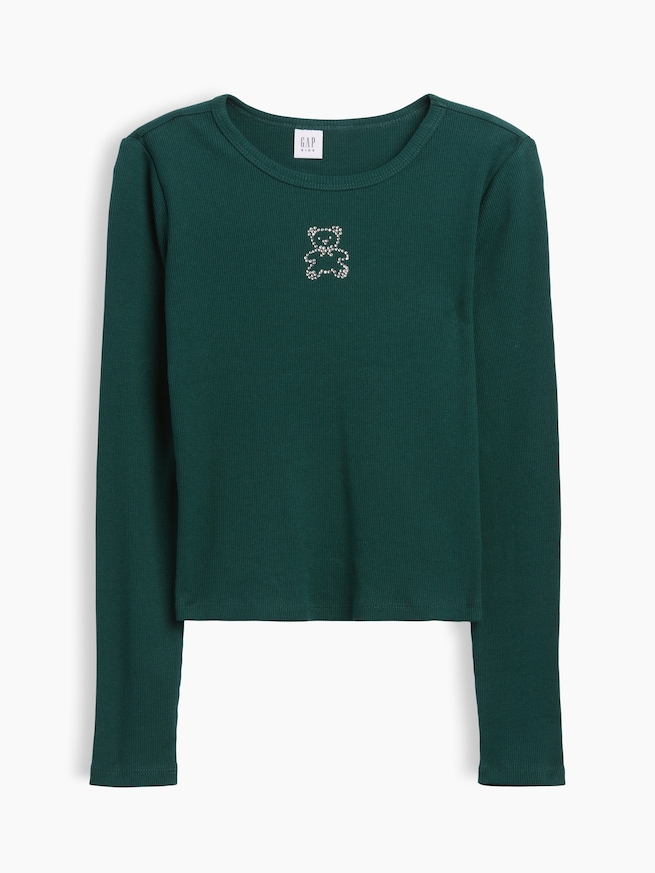 リブTシャツ (キッズ)-0