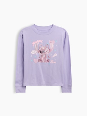 GapKids x ディズニー リロ・アンド・スティッチ オーバーサイズ グラフィックTシャツ