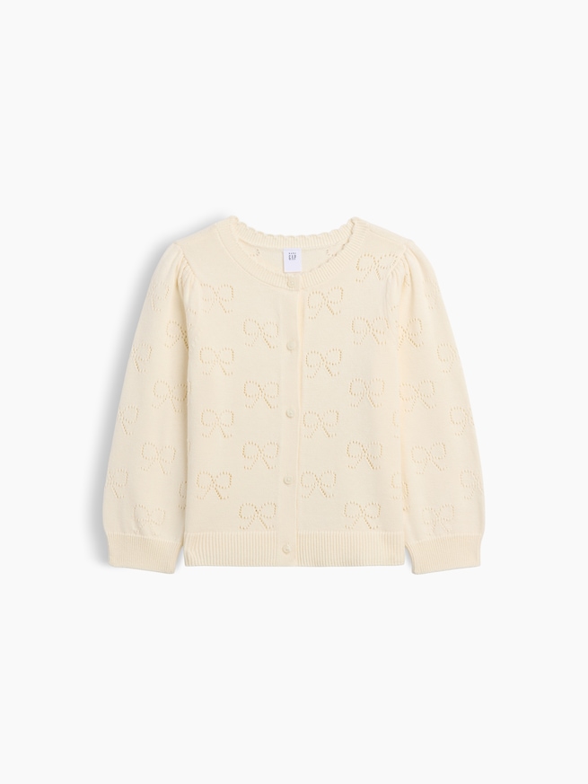 babyGap パフスリーブ ポインテール カーディガン-0