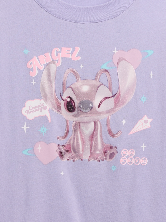 GapKids x ディズニー リロ・アンド・スティッチ オーバーサイズ グラフィックTシャツ-2