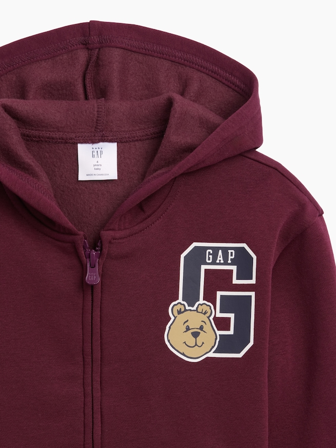 babyGap リラックスフィット ブラナンベア GAPロゴ ジップアップパーカー-2