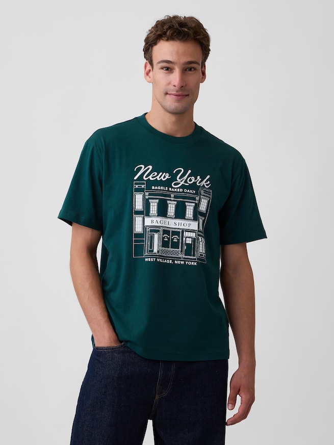 エブリディ ソフト オーバーサイズ グラフィックTシャツ-0