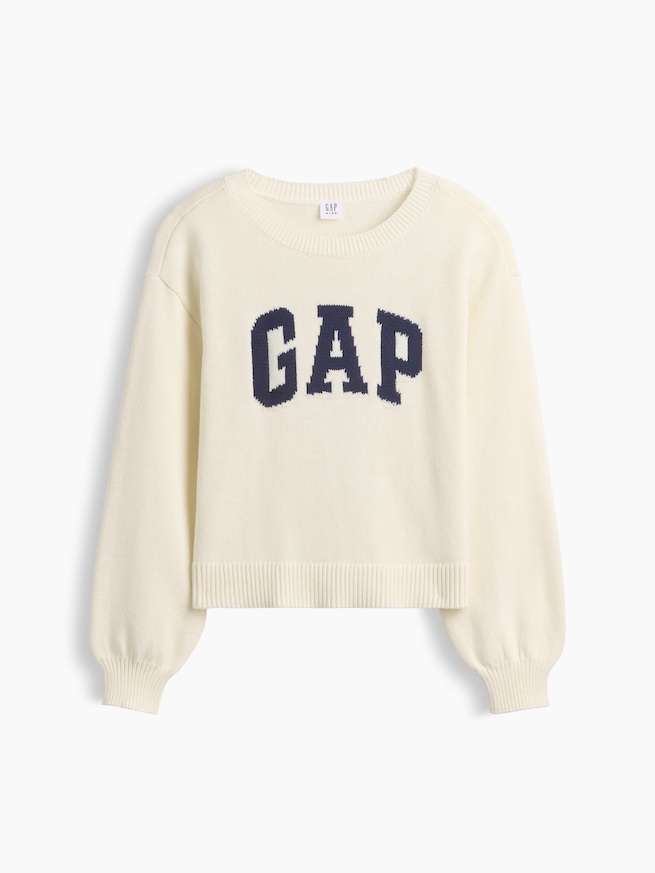 リラックスフィット GAPロゴ インターシャセーター (キッズ)-1