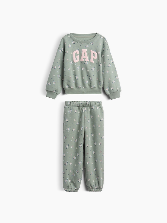 ヴィンテージソフトフローラル GAPロゴ スウェットセットアップ (幼児・ベビー)-0