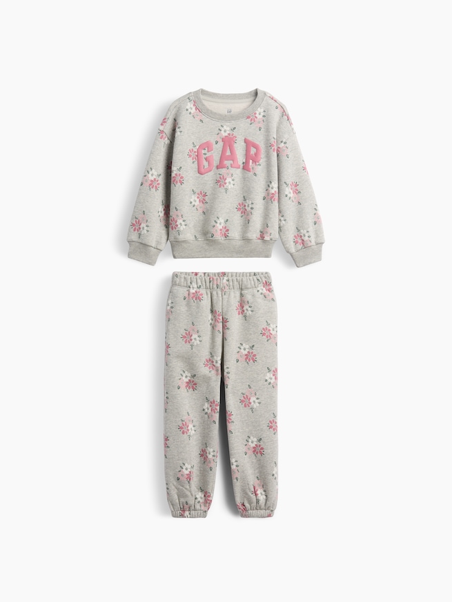 ヴィンテージソフトフローラル GAPロゴ スウェットセットアップ (幼児・ベビー)-0