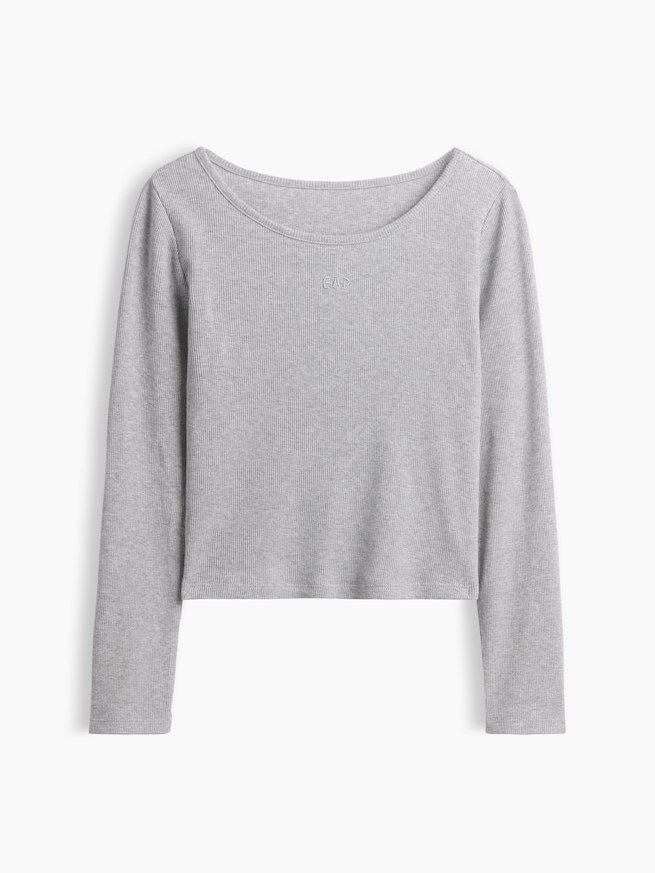 リブTシャツ (キッズ)-1