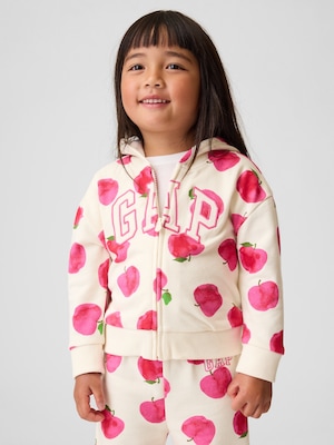 babyGap リラックス GAPロゴ ジップアップパーカー