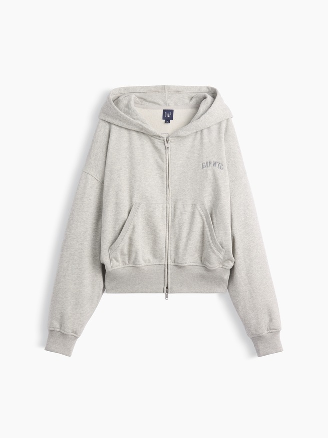 フレンチテリー GAP NYC オーバーサイズ ジップアップパーカー-0