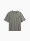 ヘビーウェイト リラックスフィット GAPロゴ クロップドTシャツ-0