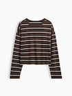 ニット オーバーサイズ クロップドTシャツ-3