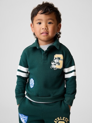 ヴィンテージソフト バーシティスタイル GAPロゴ ポロスウェットシャツ (幼児・ベビー)