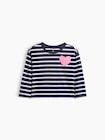 ハートポケット ストライプTシャツ (幼児・ベビー)-0