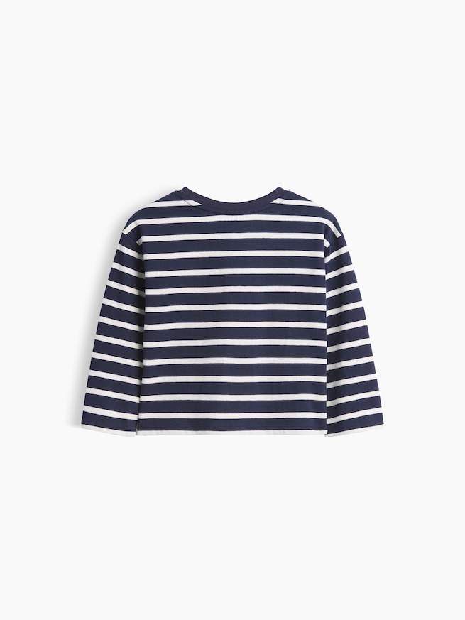 ハートポケット ストライプTシャツ (幼児・ベビー)-1